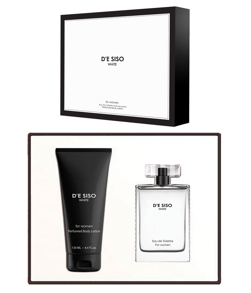 Classic De Siso White E.D.T 100ml + Body Lotion 130ml | סט דה סיסו וויט אדט 100מל + ק.גוף 130מל
