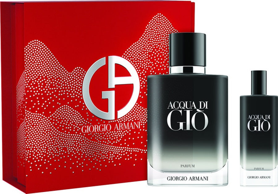 Giorgio Armani Acqua Di Gio Parfum 100ml + 15ml | גיורגיו ארמני סט אדום אקווה דה גיו פרפיום 100מל +15מל