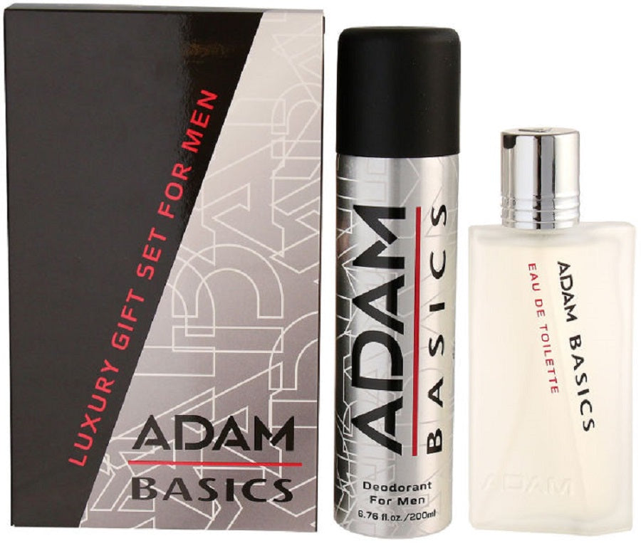 Adam Basic Set E.D.T 100 + Deo 200 | סט אדם בייסיק אדט 100מל + דאו 200מל