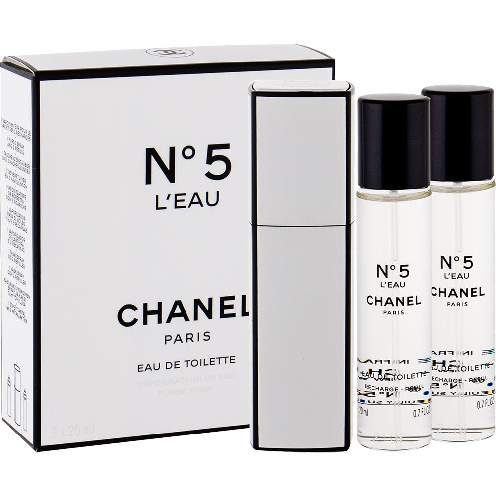 Chanel Set No 5 Leau Twist+spray E.D.T 3*20ml | שאנל סט מס 5לאו טוויסט +ספריי אדט 3*20מל