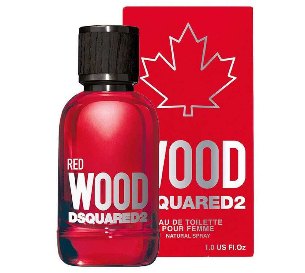 Dsquared2 Wood Red Pour Femme E.D.T 100ml | דיסקווארד 2רד ווד אדט 100מל