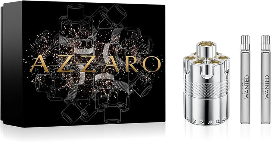 Azzaro Set Wanted E.D.P 100ml + E.D.T 2x10ml | אזרו סט וונטד אדפ 100מל + זוג אדט 10מל