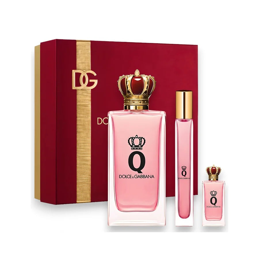 Dolce&gabbana Set Queen Q E.D.P 100ml + 10ml + 5ml | דולצה גבאנה סט קווין Q אדפ 100מל + 10מל + 5מל