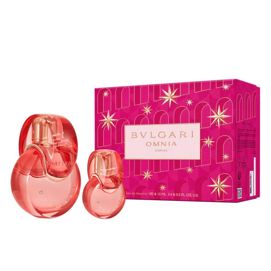 Bvlgari Omnia Coral E.D.T 100ml + 15ml | בולגרי סט אומניה קוראל אדט 100מל + 15מל