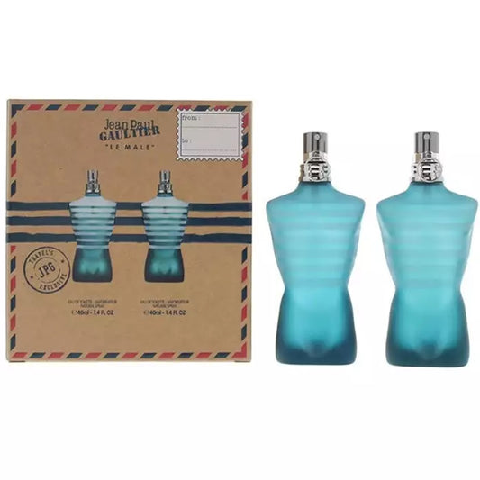 Jean Paul Gaultier Set Le Male E.D.T 2*40ml | גאן פול גוטיה סט לה מאל אדט 2*40מל