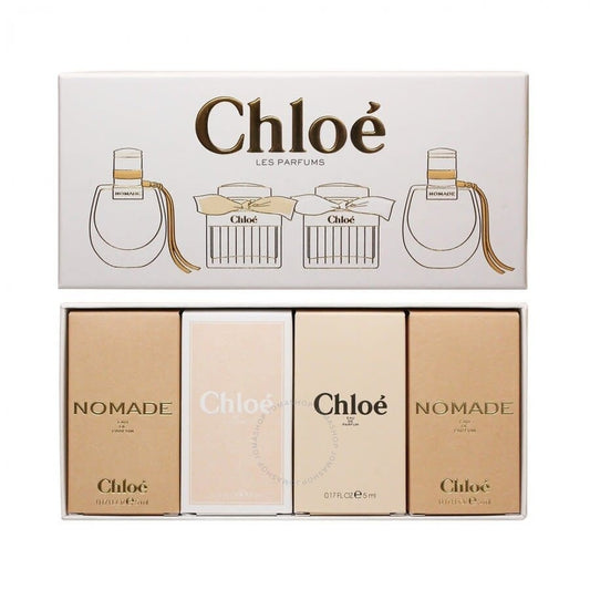 Chloe Miniatures Set 5ml Nomade E.D.Px2 Units+chloe E.D.P+chloe E.D.T | סט מיניאטורות קלואה 5מל נומאד אדפ*2יח+קלואה אדפ+קלואה אדט
