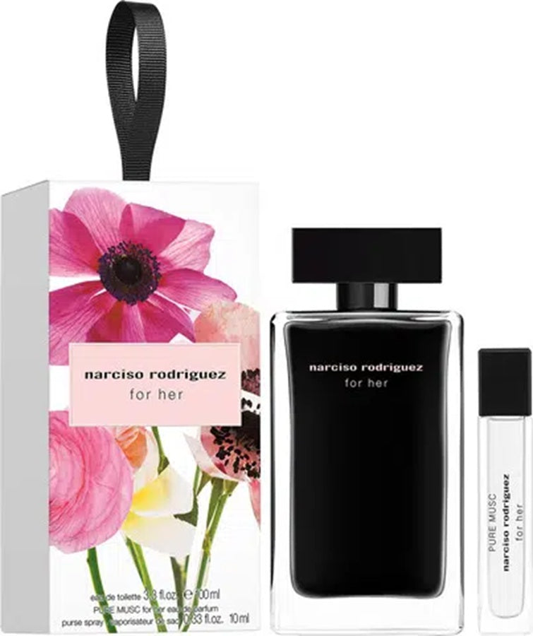 Narciso Rodriguez Set For Her E.D.T 100ml + Pure Musc E.D.T10ml | נרסיסו רודריגז סט פור הר אדט 100מל + פיור מאסק אדט 10מל