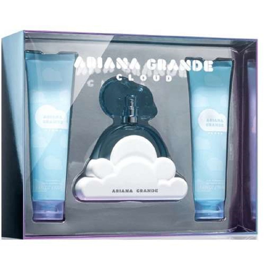 Ariana Grande Set Cloud E.D.P 100ml+body Cream 100ml | סט אריאנה גרנדה קלאוד אדפ 100מל+ק.גוף 100מל+גל רחצה 100מל