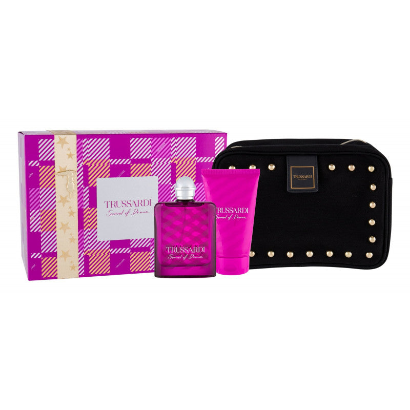 Trussardi Set Sound Of Donna E.D.P+body Lotion+bag | טרוסרדי סט סאונד אוף דונה אדפ +100קרם גוף+100טיק