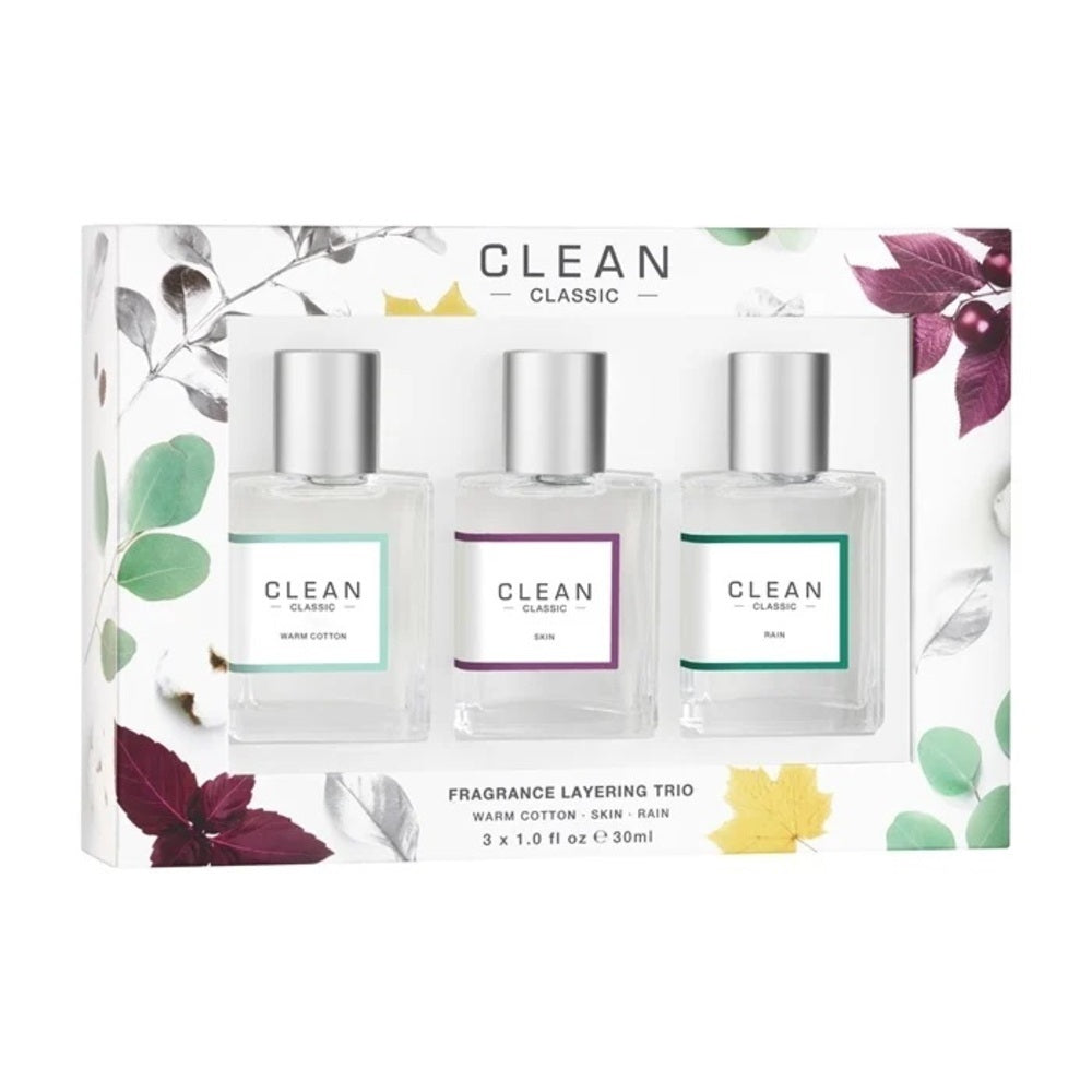 Clean Miniatures Set E.D.P 30ml Warm Cotton+skin+rain | סט מיניאטורות קלין אדפ 30מל וורם קוטון+סקין+ריין