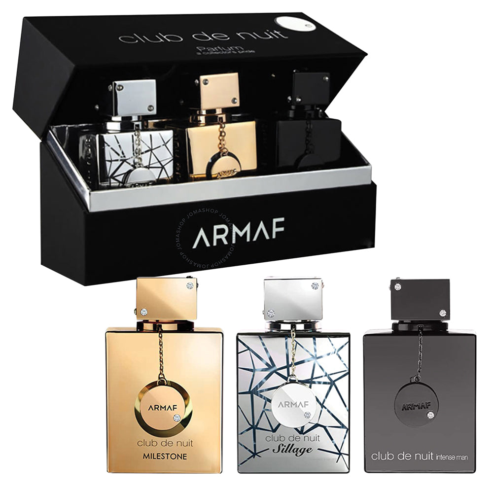 Armaf Club De Nuit Intense + Milestone + Sillage Parfum 3x30ml | ארמף סט קלאב דה נואי אינטנס+סילאג+מילסטון פרפיום 30