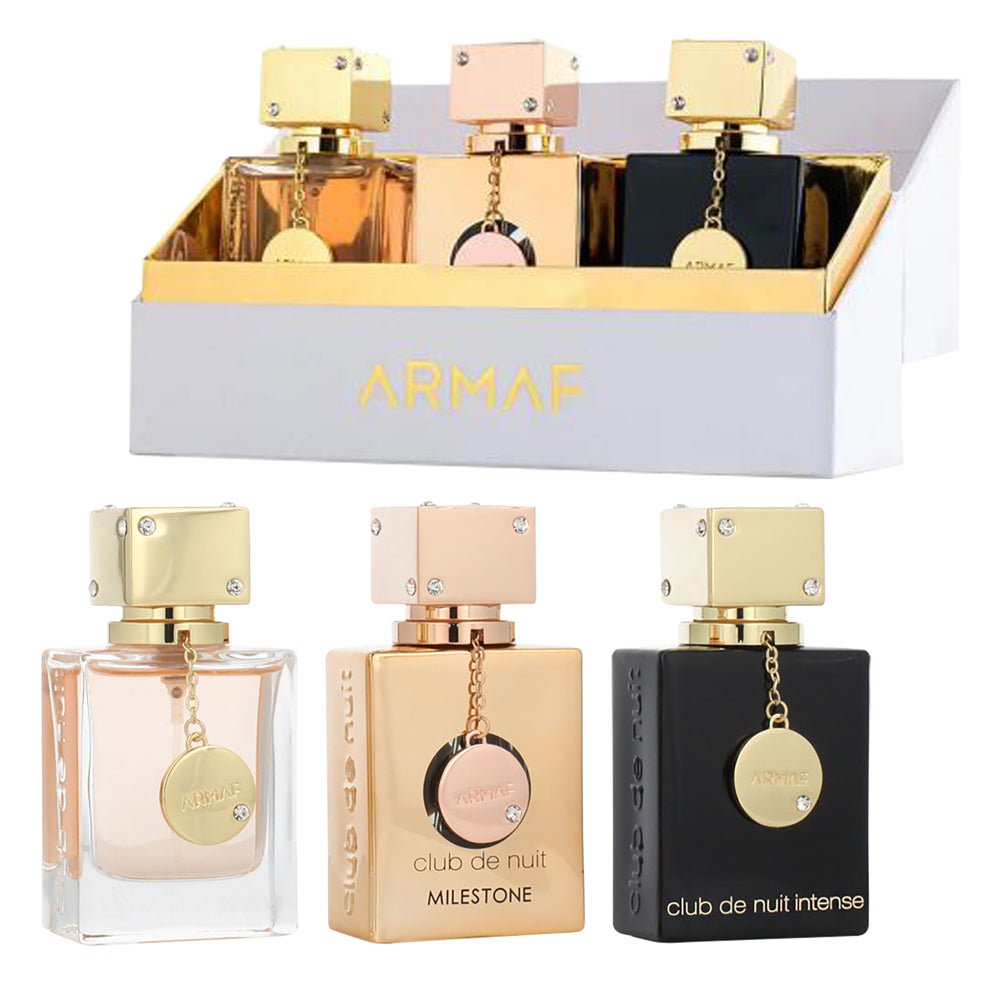 Armaf Club de Nuit + Club de Nuit Intense + Club de Nuit Milestone 3x30ml | ארמף סט קלאב דה נואי +אינטנס+מילסטון פרפיום 30מל