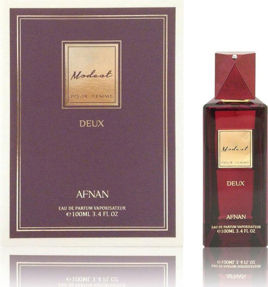 Afnan Modest Pour Femme Deux E.D.P 100ml | אפנאן מודסט דאוקס פור פם סגול אדפ 100מל
