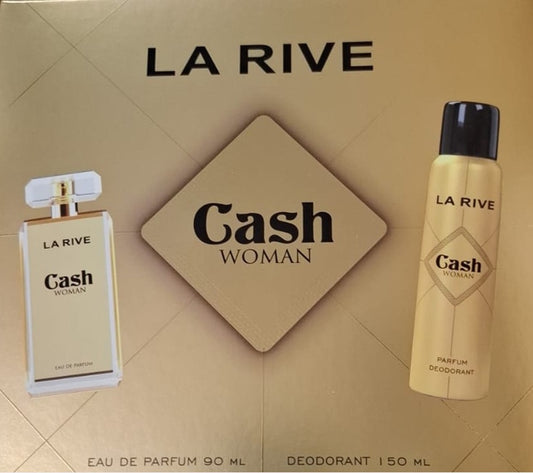 La Rive Set Cash Woman Parfum E.D.T+deo | סט לה ריב קאש וומן בושם+דאו