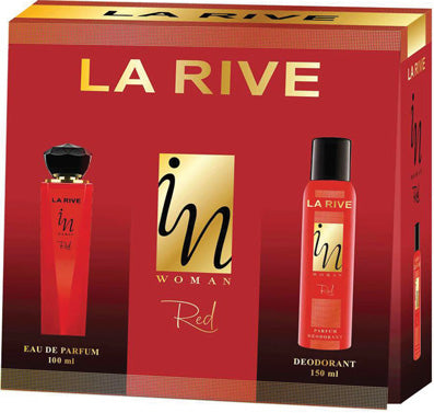 La Rive Set In Woman Red Parfum E.D.T+deo | סט לה ריב אין וומן רד בושם+דאו
