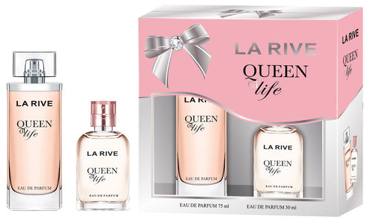 La Rive Set Queen Of Life E.D.P 75ml+30ml | סט לה ריב קווין אוף לייף אדפ 75מל +30מל