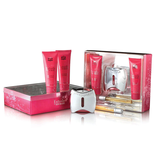 New Brand Set E.D.T 100ml+15ml+bl 130ml+shg 130ml | סט ניו ברנד אקסטסיה אדט 100מל +15מל+ק.גוף 130מל+גל רחצה 130מל