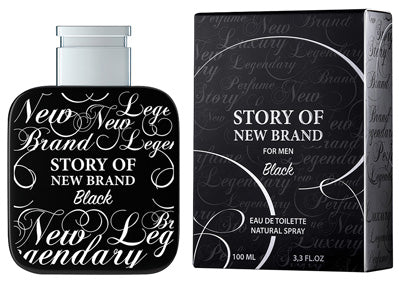 New Brand Story Black E.D.T 100ml | ניו ברנד סטורי בלאק אדט 100מל