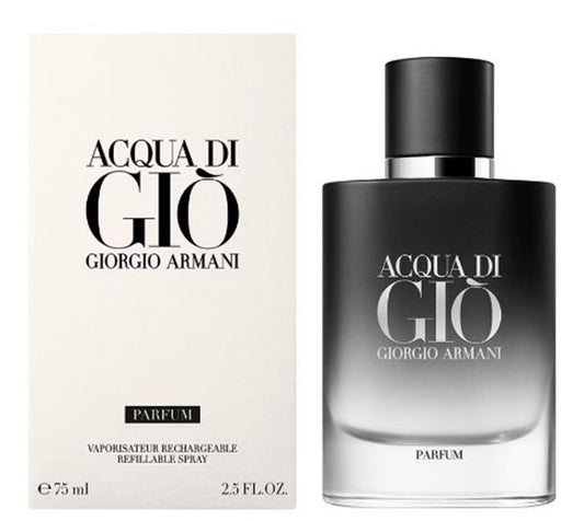 Giorgio Armani Acqua Di Gio Refillable Parfum 75ml | גיורגיו ארמני אקווה דה גיאו רפילאיבל פרפיום 75מל