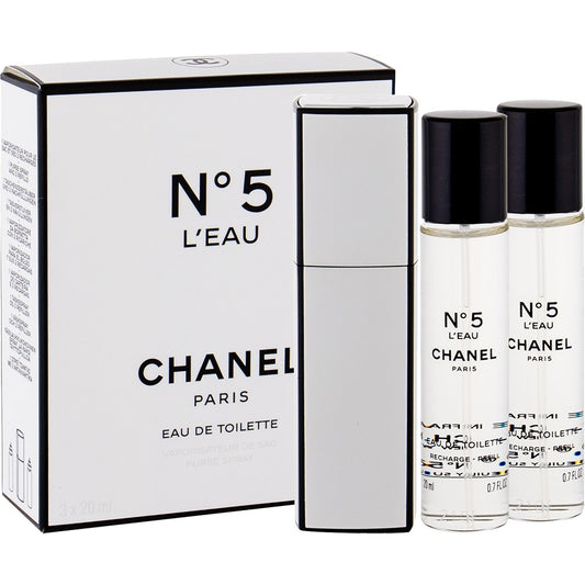 Chanel Set No 5 Leau Twist+spray E.D.T 3*20ml | שאנל סט מס 5לאו טוויסט +ספריי אדט 3*20מל