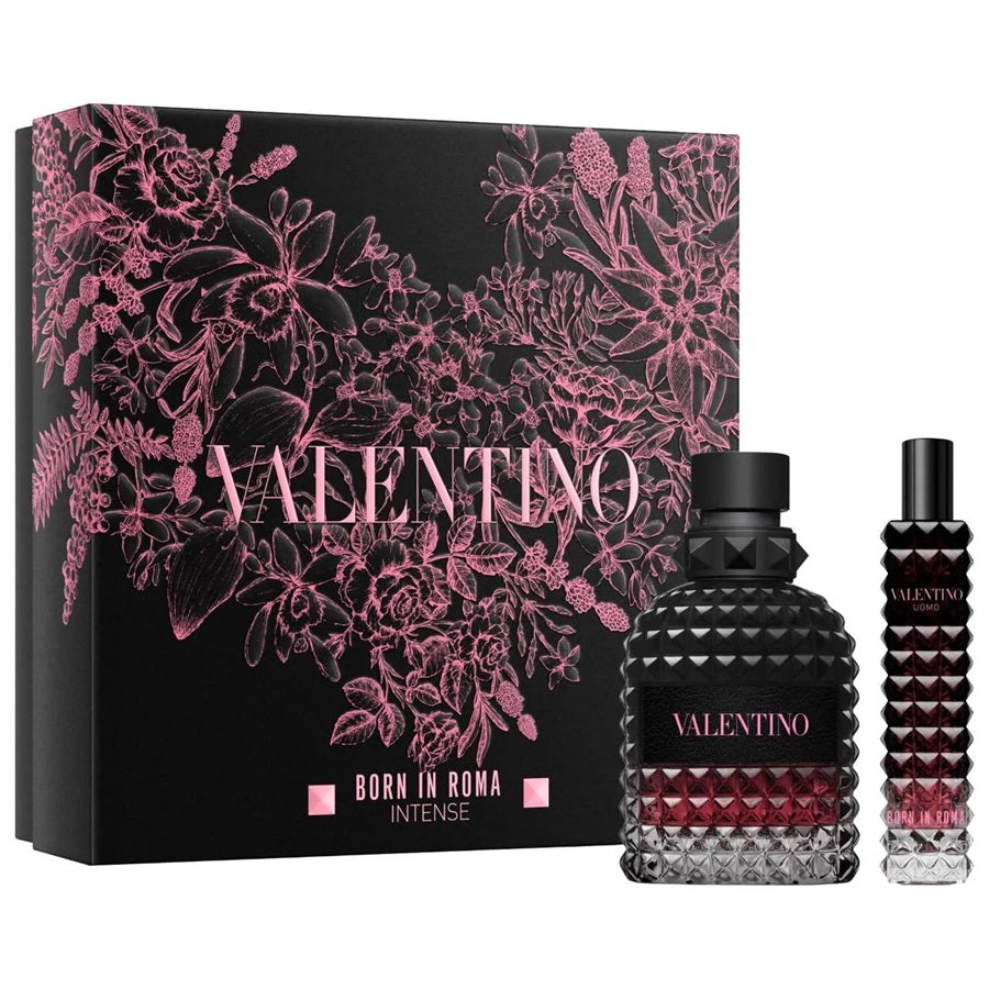 Valentino Set Uomo Born In Roma  Intense E.D.P 50ml + 10ml | ולנטינו סט אומו אינטנס בורן ין רומא אדפ 50מל + 15מל