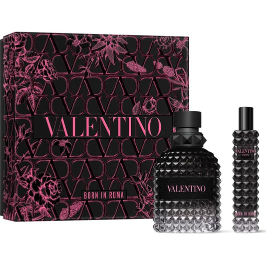 Valentino Set Uomo Born In Roma E.D.T 50ml+15ml | ולנטינו סט אומו בורן ין רומא אדט 50מל + 15מל