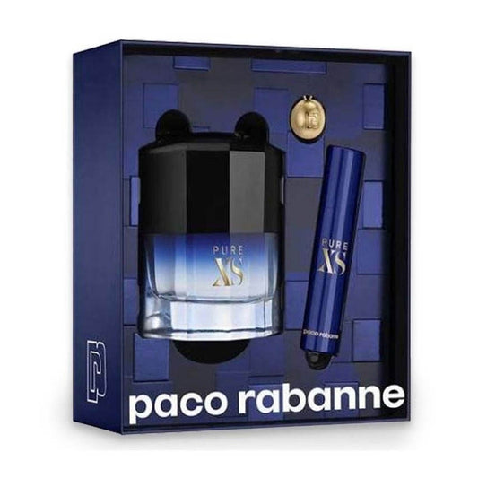 Pacco Rabanne Set Pure Black  Xs E.D.T 100ml+10ml | סט פאקו רבאן פיור בלאק XS אדט 100מל +10מל