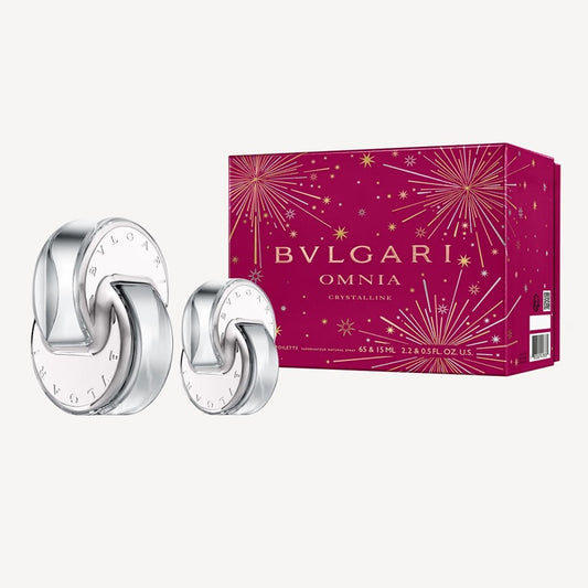 Bvlgari Set Omnia Crystaline E.D.T 65ml + 15ml | בולגרי סט אומניה קריסטלין אדט 65מל + 15מל