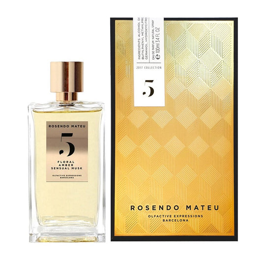 Rosendo Mateu No 5 Floral Amber Sensual Musk E.D.P 100ml | רוסנדו מטאו מאסק מס 5 אדפ 100מל
