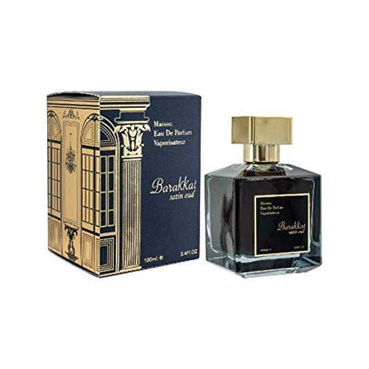 Fragrance World Barakkat Satin Oud E.D.P 100ml | פראגרנס וורלד בארקאט סטין אוד אדפ 100מל