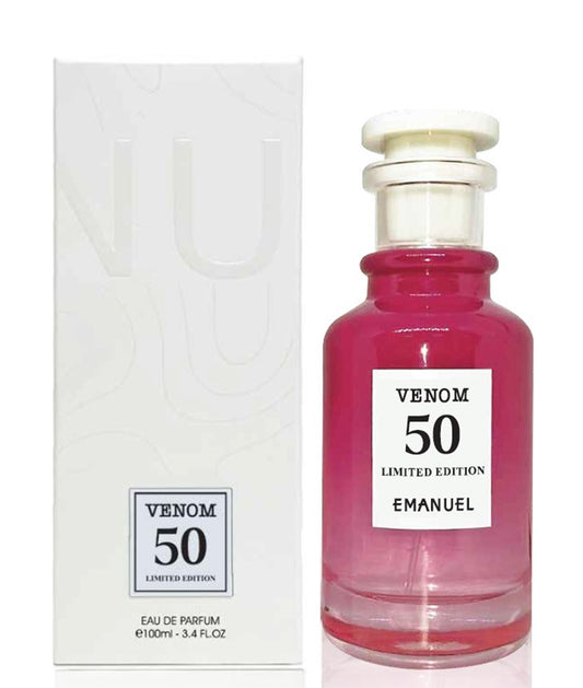 Emanuel Venom 50 Limited Edition E.D.P 100ml | עמנואל ונום 50לימיטד אדישן אדפ 100מל