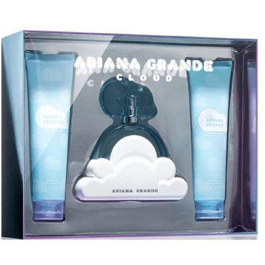 Ariana Grande Set Cloud E.D.P 100ml+body Cream 100ml | סט אריאנה גרנדה קלאוד אדפ 100מל+ק.גוף 100מל+גל רחצה 100מל