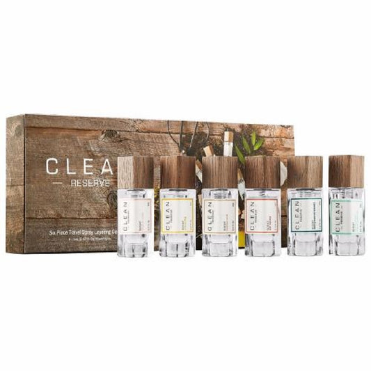 Clean Reserve Set 6*5ml E.D.T Sueded Oud+blonde Rose+rain+citron Fig+sel Santal+warm Cotton | סט קלין רזרב 5*6מל אדט סואדד אוד+בלונד רוז+ראין+ציטרון+סנטל+קוטון