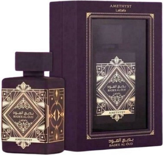 Lattafa Badee Al Oud Amethyst E.D.P 100ml | לטפה באדי אל אוד אמטיסט אדפ 100מל