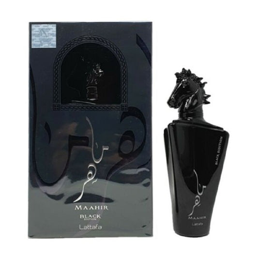 Lattafa Maahir Black E.D.P 100ml | לטפה מהחיר בלאק אדפ 100מל
