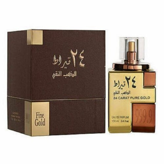 Lattafa 24 Carat Pure Gold E.D.P 100ml | לטפה 24קראט פיור גולד אדפ 100מל