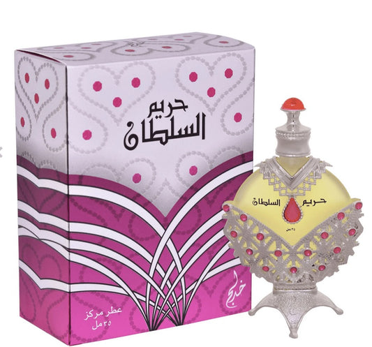Khadlaj Hareem Al Sultan Silver Concentrated Oil 35ml | הדלאג הרים אל סולטאן סילבר שמן מרוכז 35מל